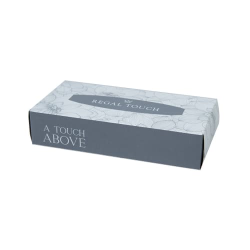 Regal Touch 2-Ply Facial Tissue, Flat Box, 100 Sheets Per Box
